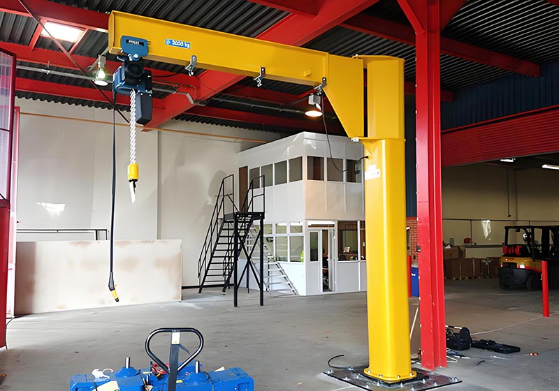 2T electric column-mounted cantilever crane