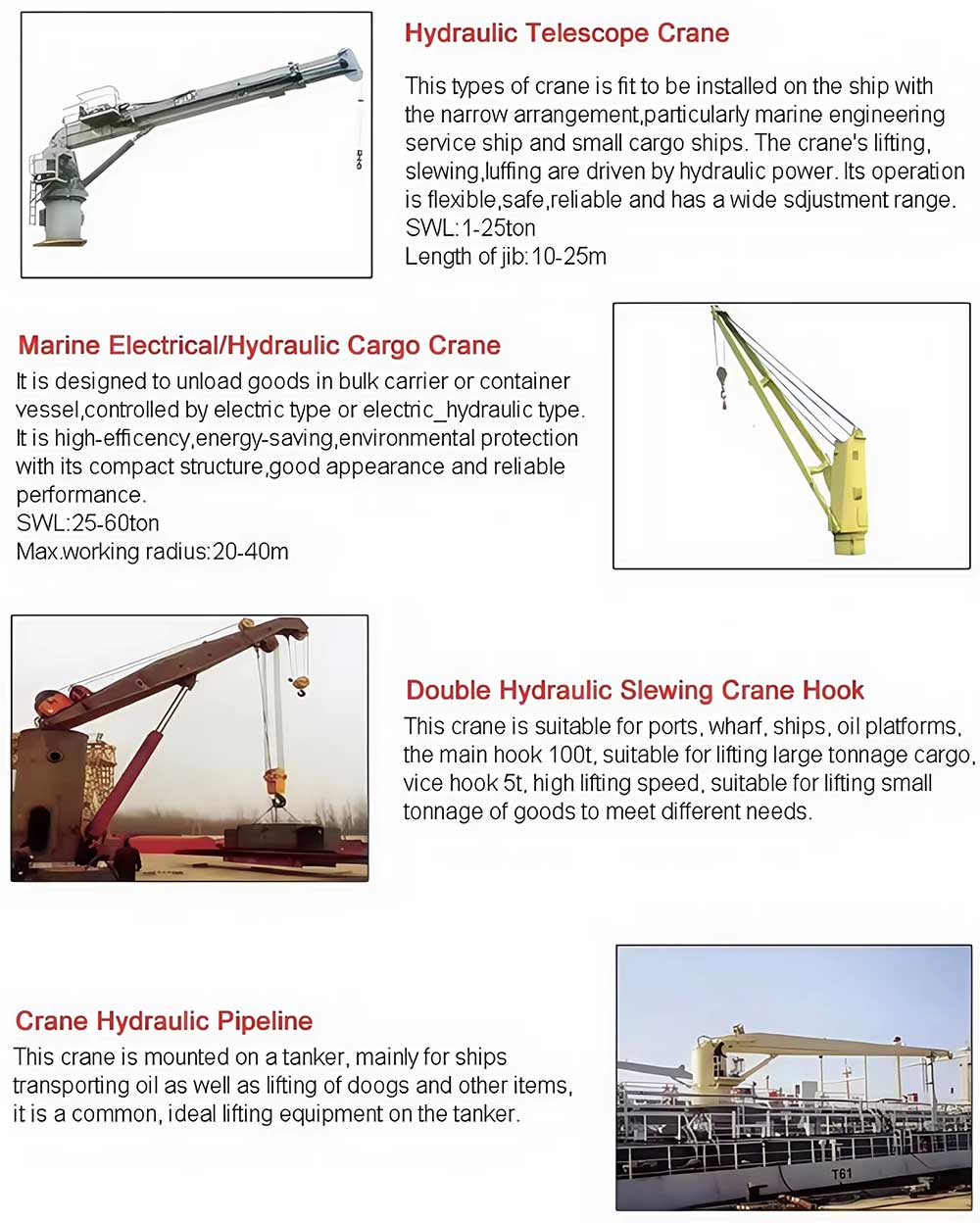 Deck Crane On Ship Details