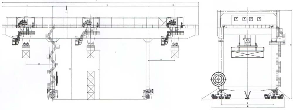 Rail Mounted Gantry Crane Sketch